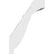 Ekena Millwork 3-in. W x 8-in. D x 12-in. H Baker Architectural Grade PVC Knee Brace BRCP03X08X12BKR - alternate 3